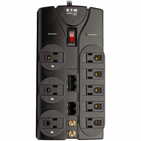 Eaton Tripp Lite Series Protect It! 8-Outlet Surge Protector, 10 ft. Cord, 3240 Joules, Modem/Coax/Ethernet Protection, RJ45 — TLP810NET