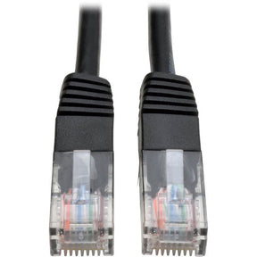 Eaton Tripp Lite Series Cat5e 350 MHz Molded (UTP) Ethernet Cable (RJ45 M/M), PoE - Black, 100 ft. (30.5 m) — N002-100-BK