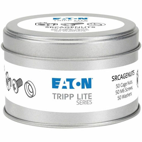 Eaton Tripp Lite Series SmartRack Square Hole Hardware Kit with 50 M6 screws and washers — SRCAGENUTS