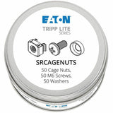 Eaton Tripp Lite Series SmartRack Square Hole Hardware Kit with 50 M6 screws and washers — SRCAGENUTS