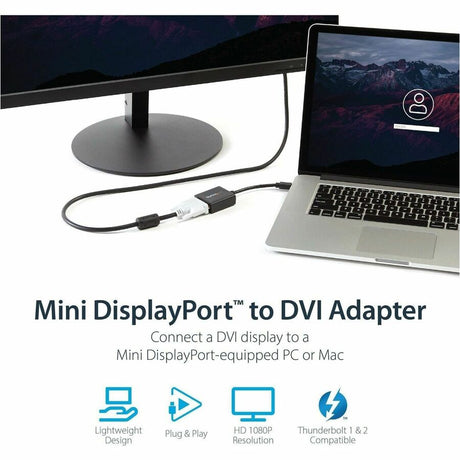 StarTech.com Mini DisplayPort to DVI Video Adapter Converter — MDP2DVI