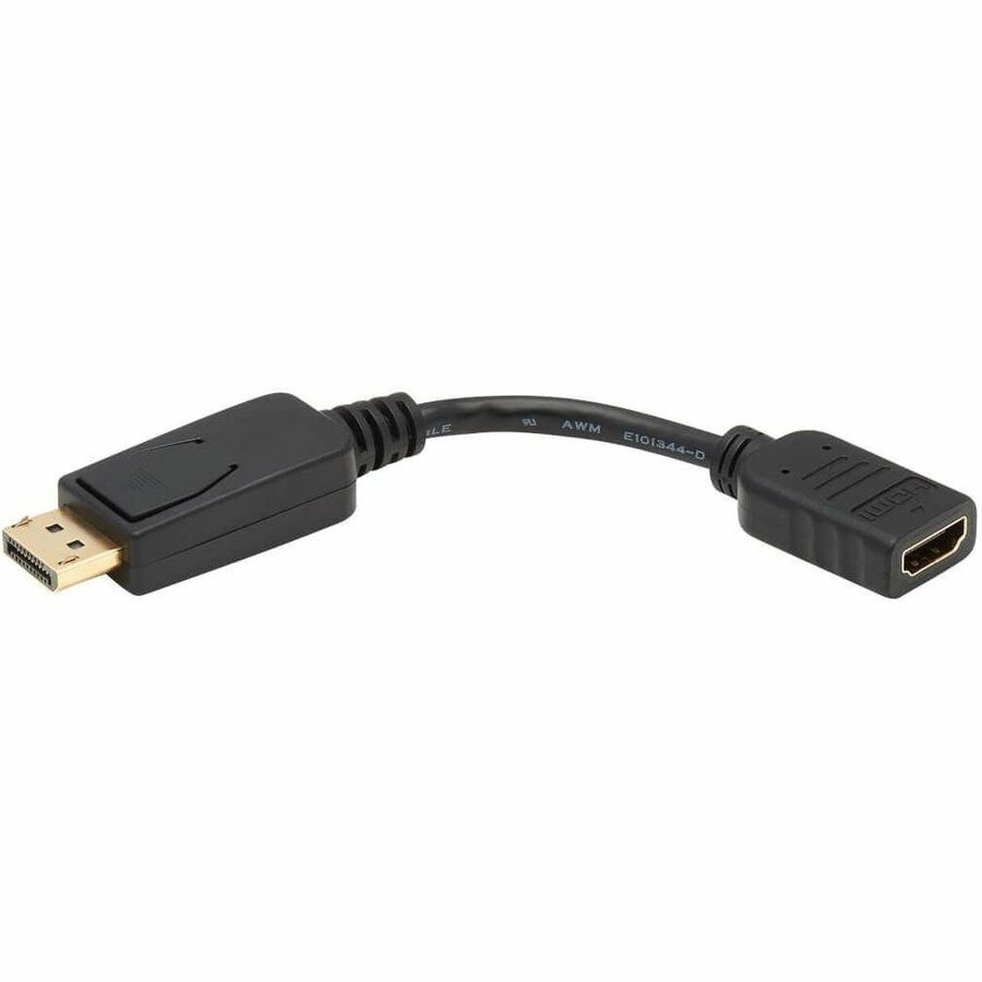 Eaton Tripp Lite Series DisplayPort to HDMI Video Adapter Video Converter (M/F), HDCP, Black, 6 in. (15 cm) — P136-000