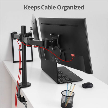SIIG Articulating Dual Monitor Desk Mount - 13" to 27" — CE-MT0Q11-S1
