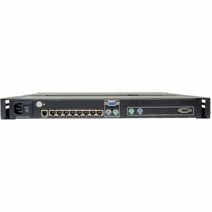 Eaton Tripp Lite Series NetCommander 8-Port Cat5 1U Rack-Mount Console KVM Switch with 19-in. LCD, TAA — B070-008-19