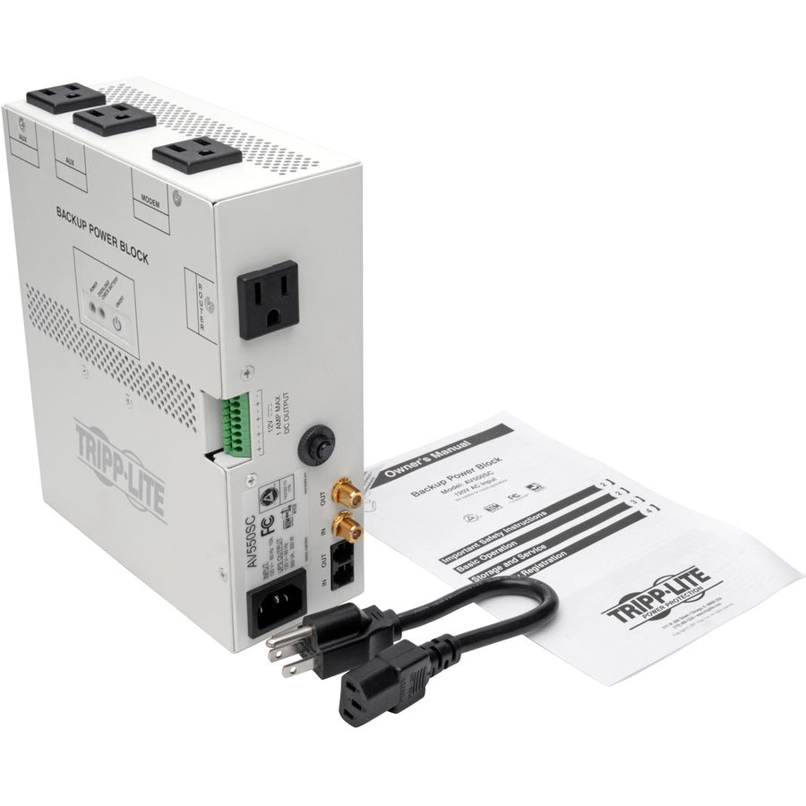 Eaton Tripp Lite Series 550VA Audio/Video Backup Power Block - Exclusive UPS Protection for Structured Wiring Enclosure — AV550SC