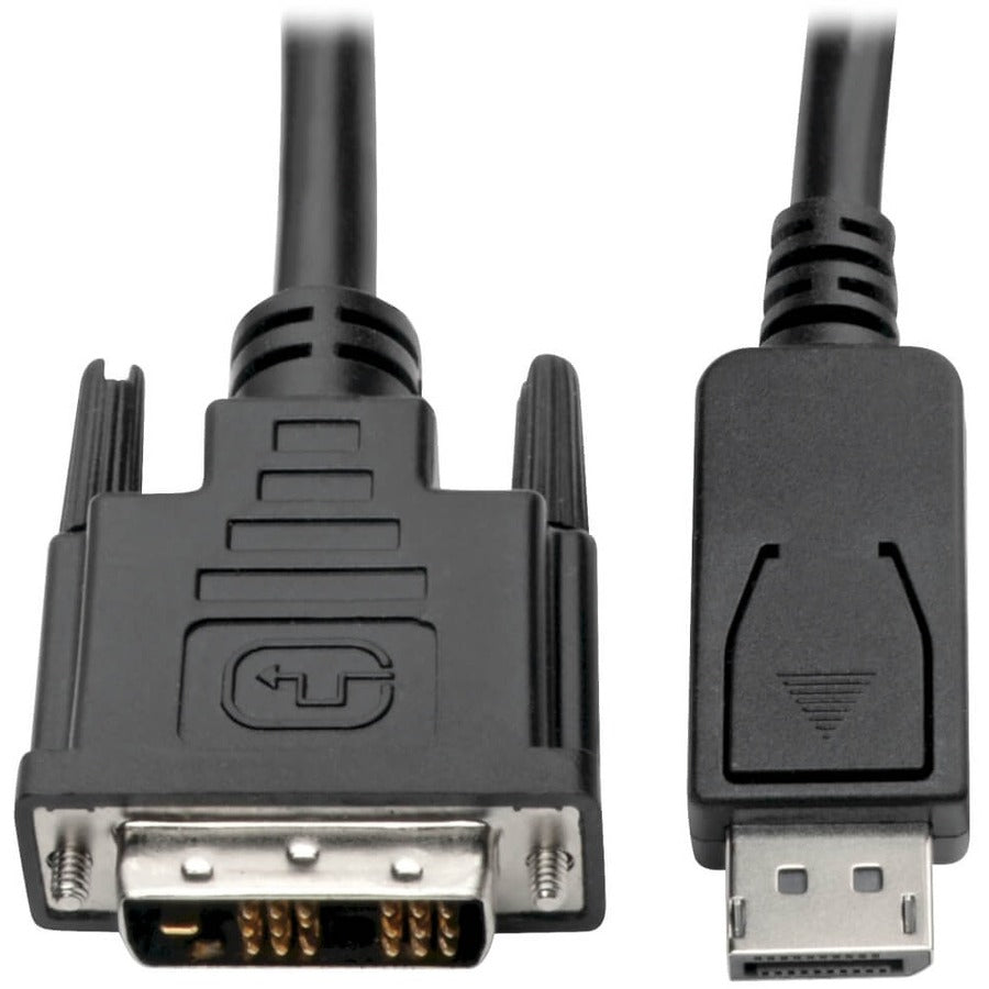 Eaton Tripp Lite Series DisplayPort to DVI Adapter Cable (DP with Latches to DVI-D Single Link M/M), 3 ft. (0.9 m) — P581-003