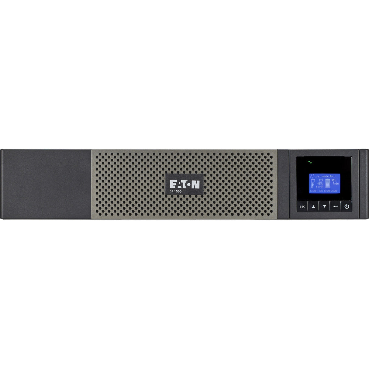 Eaton 5P 1440VA 1100W 120V Line-Interactive UPS, 5-15P, 10x 5-15R Outlets, 16-Inch Depth, True Sine Wave, Cybersecure Network Card Option, 2U — 5P1500RC