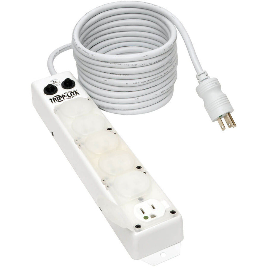Eaton Tripp Lite Series Safe-IT UL 1363A Medical-Grade Power Strip for Patient-Care Vicinity, 6x 15A Hospital-Grade Outlets, Safety Covers, 7 ft. Cord — PS-607-HG-OEM