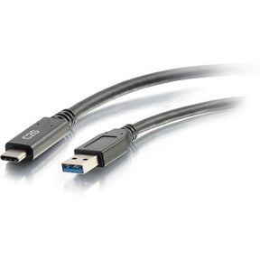 C2G 3ft (0.9m) USB-C&reg; to USB-A 3.2 Gen 1 (5Gbps) Cable M/M - Black — 28831