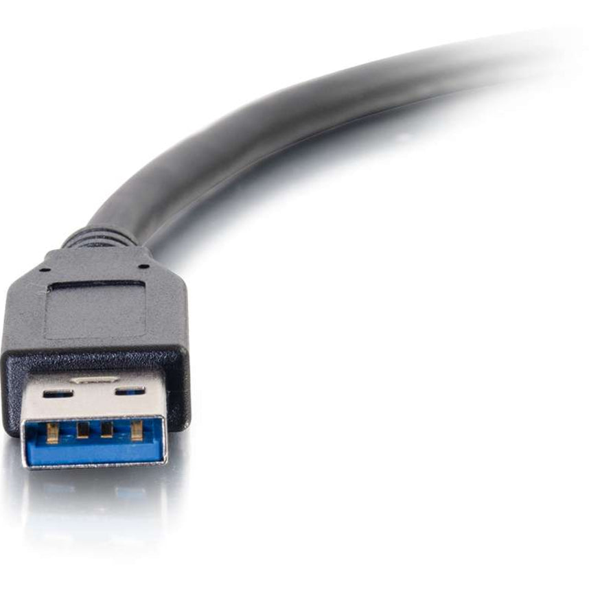 C2G 3ft (0.9m) USB-C&reg; to USB-A 3.2 Gen 1 (5Gbps) Cable M/M - Black — 28831