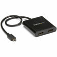 StarTech.com USB-C to Dual HDMI Adapter, USB Type-C Multi-Monitor MST Hub, Dual 4K 30Hz HDMI Laptop Display Extender/Splitter, Windows~ — MSTCDP122HD