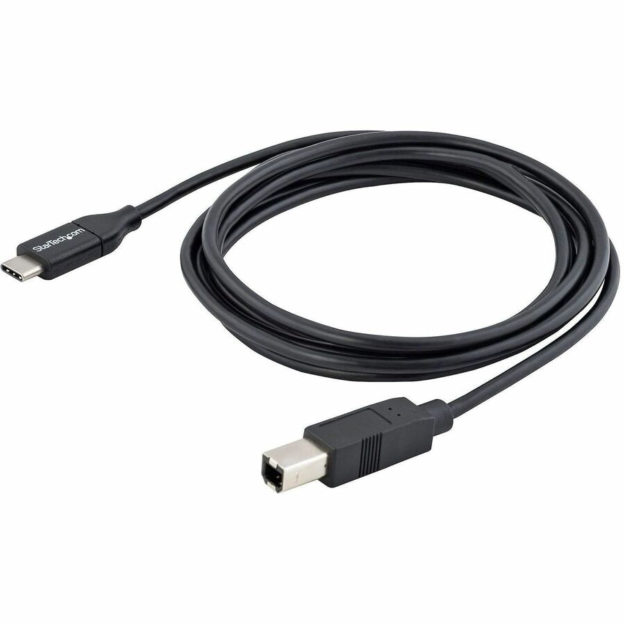 StarTech.com 2m 6 ft USB C to USB B Cable - M/M - USB 2.0 - USB Type C Printer Cable - USB 2.0 Type-C to Type-B Cable — USB2CB2M