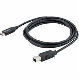 StarTech.com 2m 6 ft USB C to USB B Cable - M/M - USB 2.0 - USB Type C Printer Cable - USB 2.0 Type-C to Type-B Cable — USB2CB2M