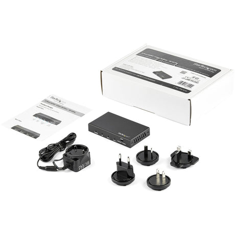 StarTech.com 2 Port HDMI Splitter - 4K 60Hz - 1x2 Way HDMI 2.0 Splitter - HDR - ST122HD202