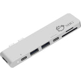 SIIG Thunderbolt 3 USB-C Hub HDMI with Card Reader & PD Adapter - Silver — JU-TB0412-S1