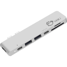 SIIG Thunderbolt 3 USB-C Hub HDMI with Card Reader & PD Adapter - Silver — JU-TB0412-S1