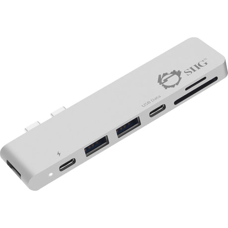 SIIG Thunderbolt 3 USB-C Hub HDMI with Card Reader & PD Adapter - Silver — JU-TB0412-S1