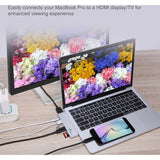 SIIG Thunderbolt 3 USB-C Hub HDMI with Card Reader & PD Adapter - Silver — JU-TB0412-S1