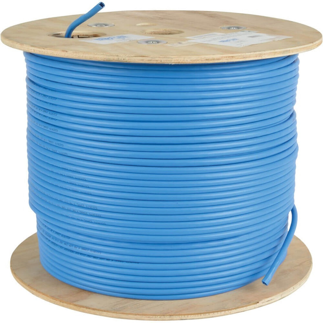 Eaton Tripp Lite Series Cat6a 10G-Certified Solid Core UTP CMR PVC Bulk Ethernet Cable, Blue, 1000 ft. (304.8 m) — N223-01K-BL