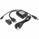 Eaton Tripp Lite Series HDMI over Cat5/6 Extender Kit, Transmitter/Receiver for Video/Audio, PoC, Up to 100 ft. (30 m), TAA — B126-1P1M-U-POC