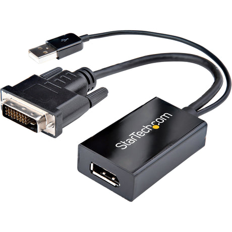 StarTech.com DVI to DisplayPort Adapter with USB Power - DVI-D to DP Video Adapter - DVI to DisplayPort Converter - 1920 x 1200 — DVI2DP2