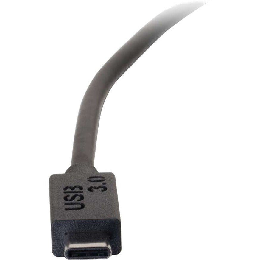 C2G 6ft (1.8m) USB 3.0 (USB 3.1 Gen 1) USB-C to USB-B Cable M/M - Black — 28866