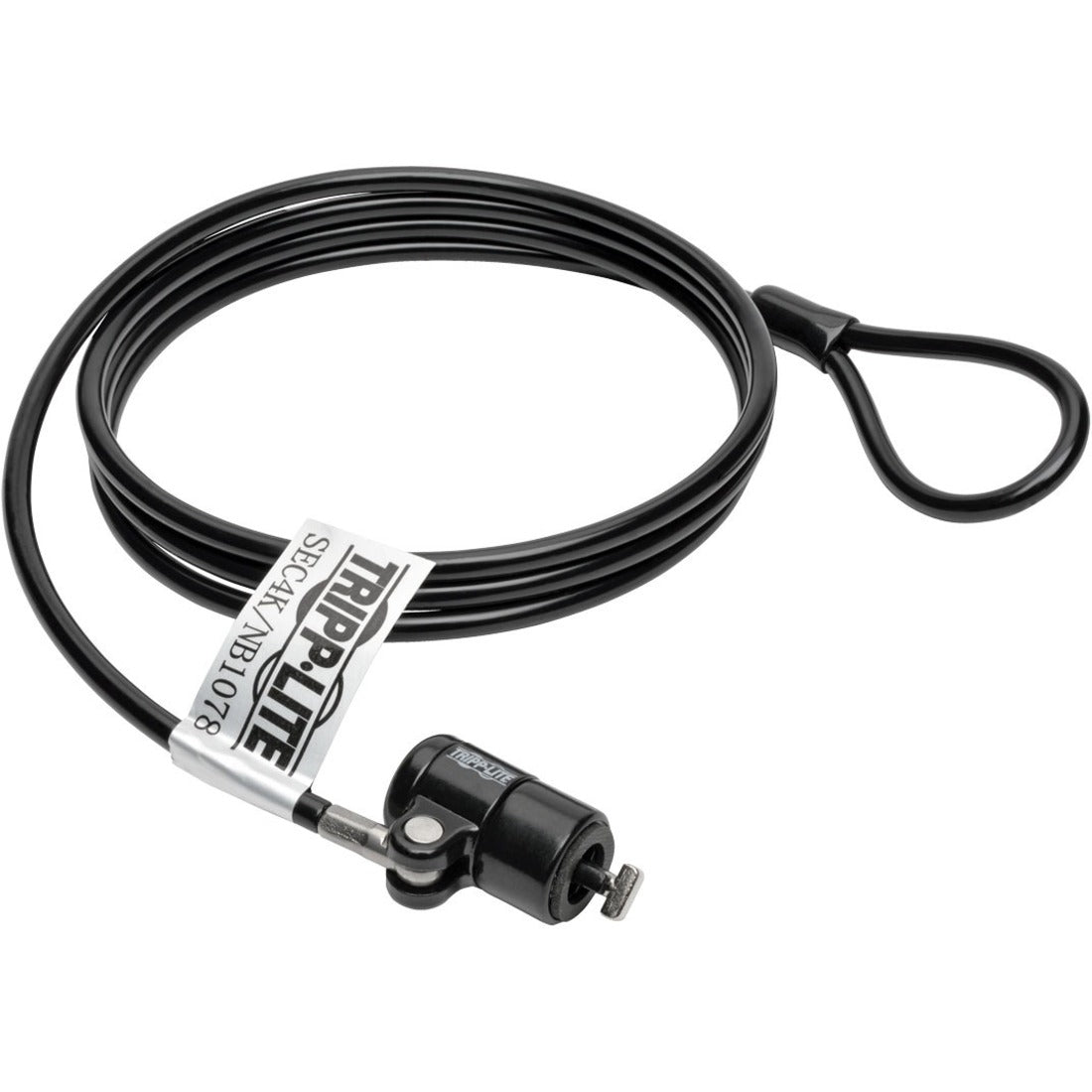 Eaton Tripp Lite Series Security Lock for Laptops and Peripherals, Keyed, 4 ft. (1.22 m) Cable — SEC4K