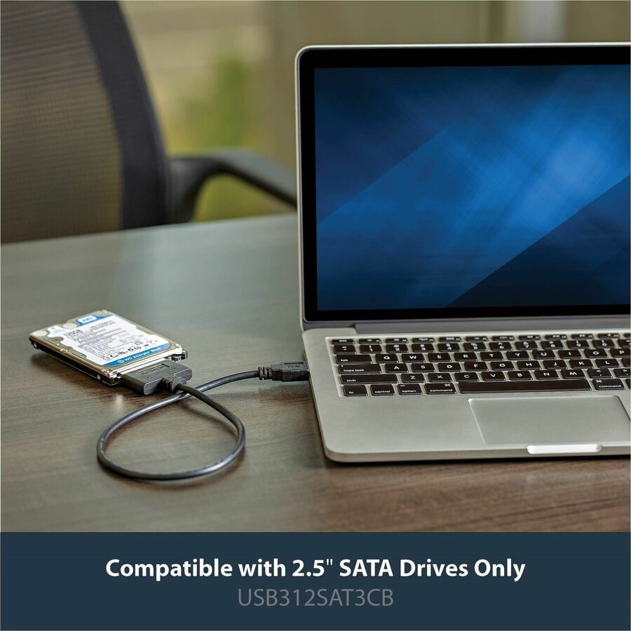 StarTech.com USB 3.1 (10Gbps) Adapter Cable for 2.5" SATA SSD/HDD Drives — USB312SAT3CB