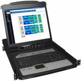 Eaton Tripp Lite Series NetDirector 16-Port 1U Rack-Mount Console IP KVM Switch with 19 in. LCD, TAA — B020-U16-19-IP