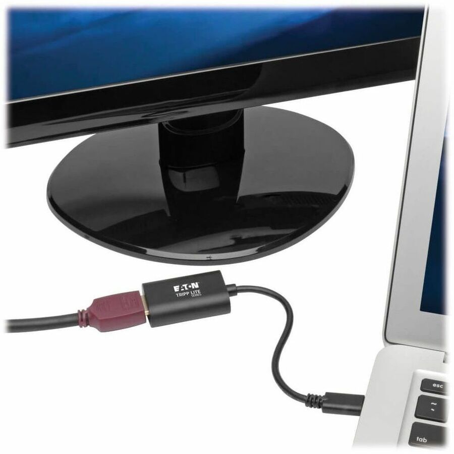 Eaton Tripp Lite Series USB-C to HDMI Adapter (M/F) - 4K 60 Hz, HDCP 2.2, Black — U444-06N-HD4K6B