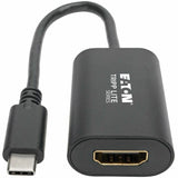 Eaton Tripp Lite Series USB-C to HDMI Adapter (M/F) - 4K 60 Hz, HDCP 2.2, Black — U444-06N-HD4K6B