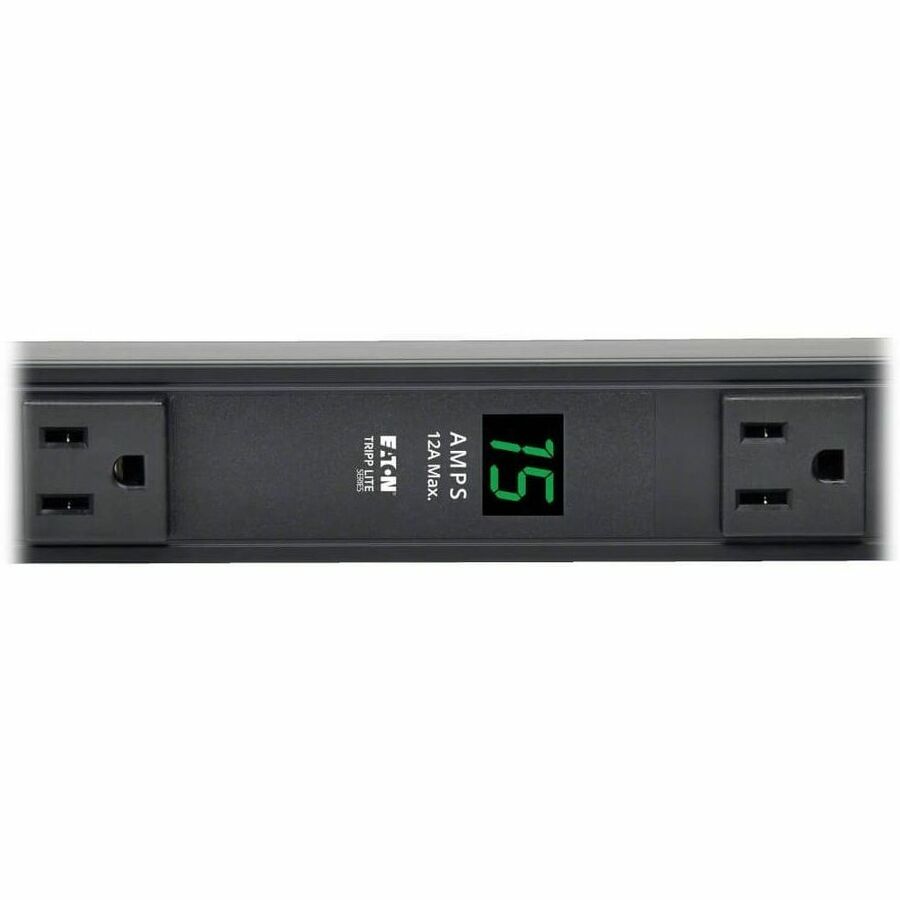 Eaton Tripp Lite Series 1.5kW Single-Phase Local Metered PDU, 100-127V Outlets (14 5-15R), 5-15P, 15 ft. (4.57 m) Cord, 0U Vertical, 36 in. — PDUMV15-36