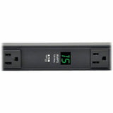 Eaton Tripp Lite Series 1.5kW Single-Phase Local Metered PDU, 100-127V Outlets (14 5-15R), 5-15P, 15 ft. (4.57 m) Cord, 0U Vertical, 36 in. — PDUMV15-36