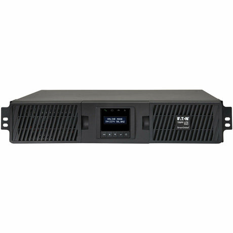 Eaton Tripp Lite Series SmartOnline 1500VA 1350W 208/230V Double-Conversion UPS - 8 Outlets, Extended Run, Network Card Option, LCD, USB, DB9, 2U Rack/Tower — SUINT1500LCD2U