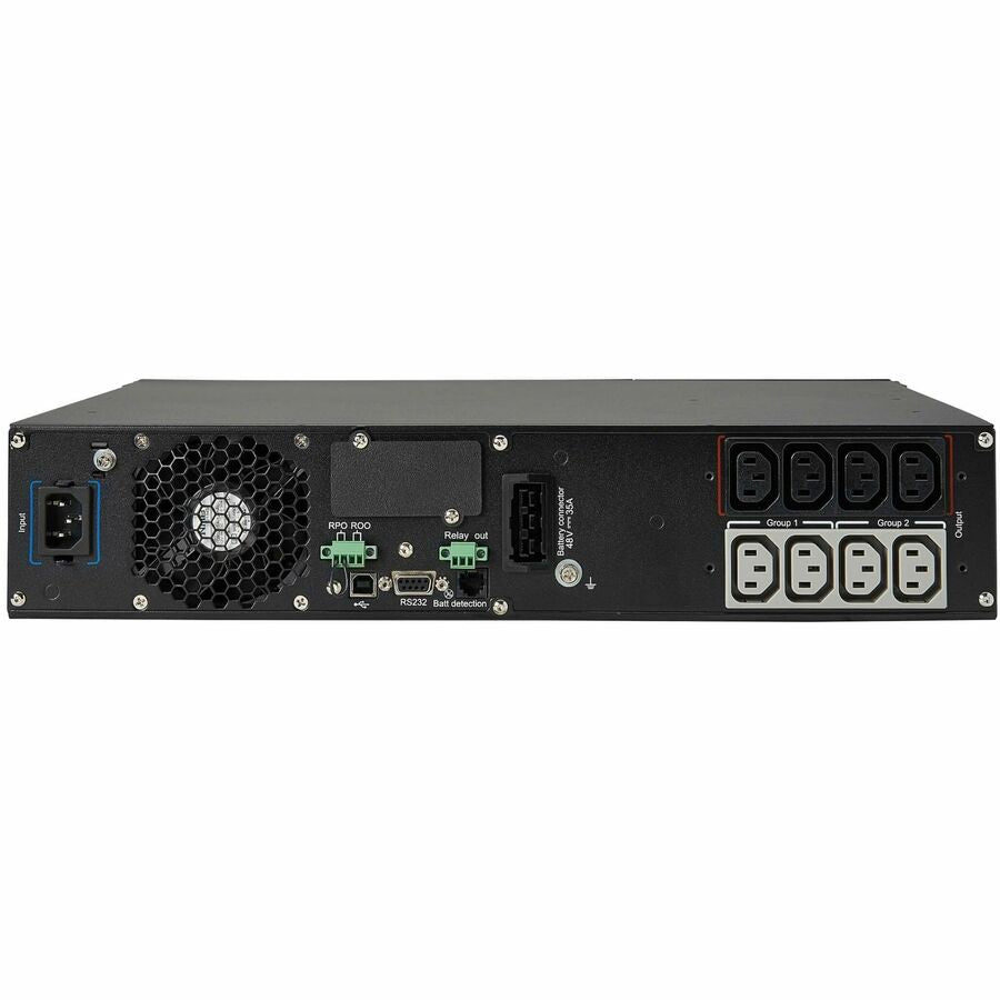 Eaton Tripp Lite Series SmartOnline 1500VA 1350W 208/230V Double-Conversion UPS - 8 Outlets, Extended Run, Network Card Option, LCD, USB, DB9, 2U Rack/Tower — SUINT1500LCD2U