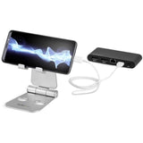StarTech.com Phone and Tablet Stand - Foldable Universal Mobile Device Holder - Smartphones/Tablets - Adjustable Cell Phone Stand for Desk — USPTLSTND