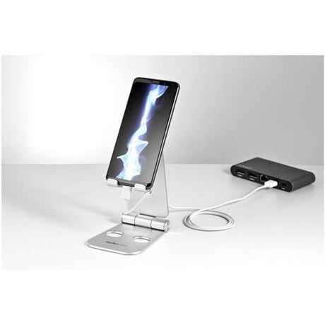 StarTech.com Phone and Tablet Stand - Foldable Universal Mobile Device Holder - Smartphones/Tablets - Adjustable Cell Phone Stand for Desk — USPTLSTND