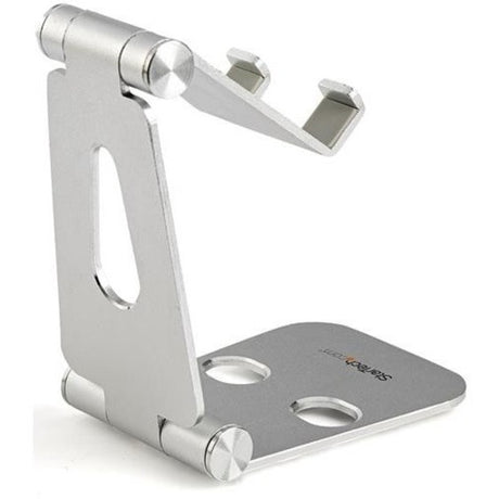 StarTech.com Phone and Tablet Stand - Foldable Universal Mobile Device Holder - Smartphones/Tablets - Adjustable Cell Phone Stand for Desk — USPTLSTND