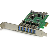 StarTech.com 7 Port PCI Express USB 3.0 Card - 5Gbps - Standard and Low-Profile Design — PEXUSB3S7