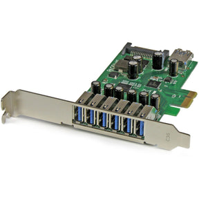 StarTech.com 7 Port PCI Express USB 3.0 Card - 5Gbps - Standard and Low-Profile Design — PEXUSB3S7