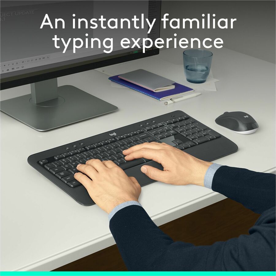 Logitech MK540 Advanced Wireless Keyboard and Mouse Combo for Windows, 2.4 GHz Unifying USB-Receiver — 920-008671