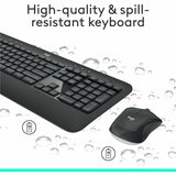 Logitech MK540 Advanced Wireless Keyboard and Mouse Combo for Windows, 2.4 GHz Unifying USB-Receiver — 920-008671