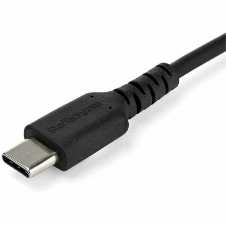 StarTech.com 2m USB C Charging Cable - Durable Fast Charge & Sync USB 2.0 Type C to C Charger Cord - TPE Jacket Aramid Fiber M/M 60W Black — RUSB2CC2MB