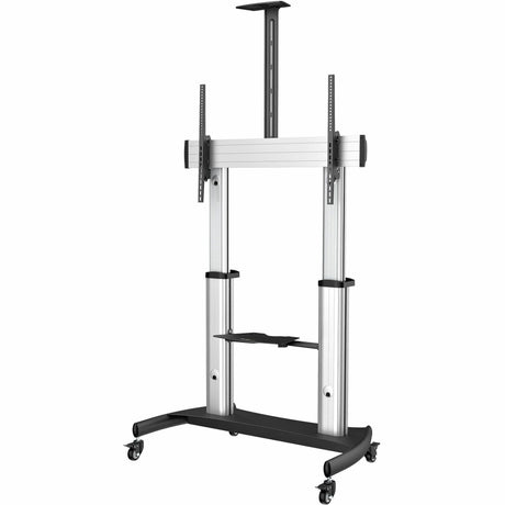 StarTech.com Mobile TV Stand, Heavy Duty Universal TV Cart for 60-100 inch Display (100kg/220lb), Height Adjustable Rolling TV Floor Stand — STNDMTV100