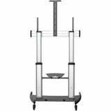 StarTech.com Mobile TV Stand, Heavy Duty Universal TV Cart for 60-100 inch Display (100kg/220lb), Height Adjustable Rolling TV Floor Stand — STNDMTV100