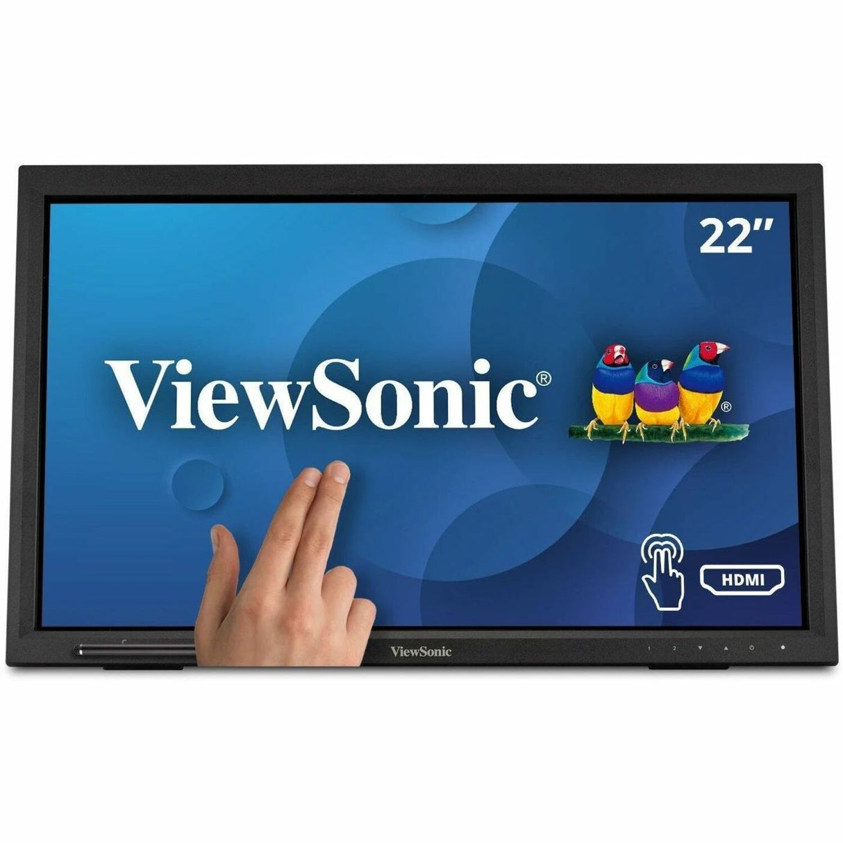 ViewSonic TD2223 22 Inch 1080p 10-Point Multi IR Touch Screen Monitor with Eye Care HDMI, VGA, DVI and USB Hub — TD2223