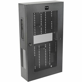 Eaton Tripp Lite Series SmartRack 3U Low-Profile Vertical-Mount Switch-Depth Wall-Mount Structured Wiring Enclosure, Adjustable Equipment Brackets — SRWF6UMOD