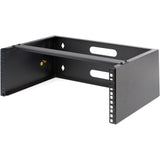 StarTech.com 4U Wall Mount Rack, 14in Deep, 19 inch Wall Mount Network Rack, Wall Mounting Patch Panel Bracket for Switch/IT Equipment — WALLMOUNT4