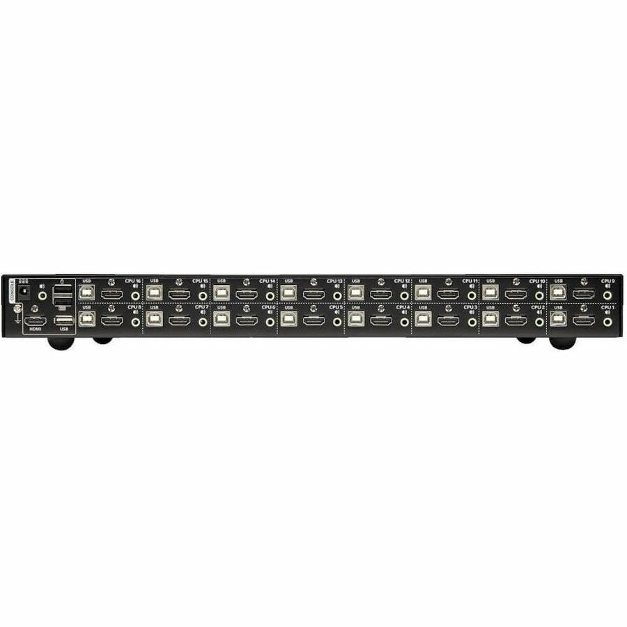 Eaton Tripp Lite Series 16-Port HDMI/USB KVM Switch with Audio/Video and USB Peripheral Sharing, 1U Rack-Mount, TAA — B024-HU16