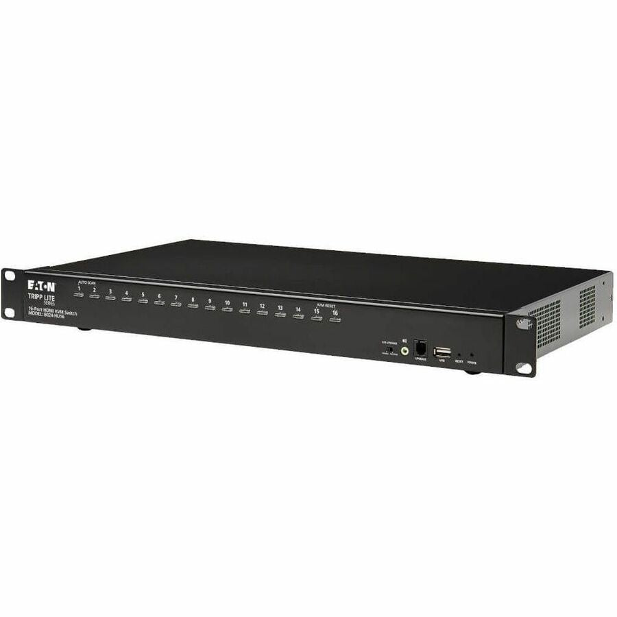 Eaton Tripp Lite Series 16-Port HDMI/USB KVM Switch with Audio/Video and USB Peripheral Sharing, 1U Rack-Mount, TAA — B024-HU16